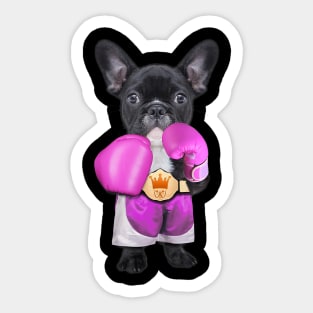 french bulldog shirt funny French Bulldog Boxing Sticker